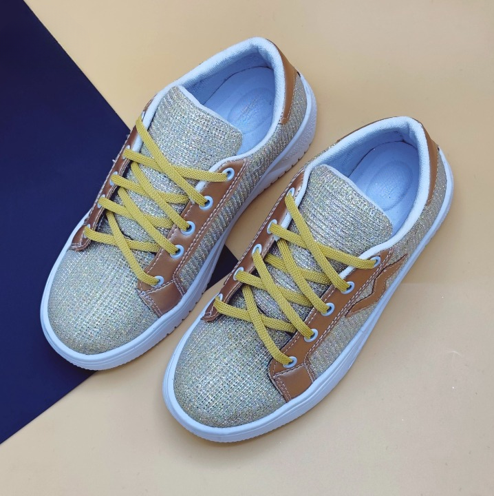 Women’s Fashion Glitter Sparkly Bling Light Color Sneakers